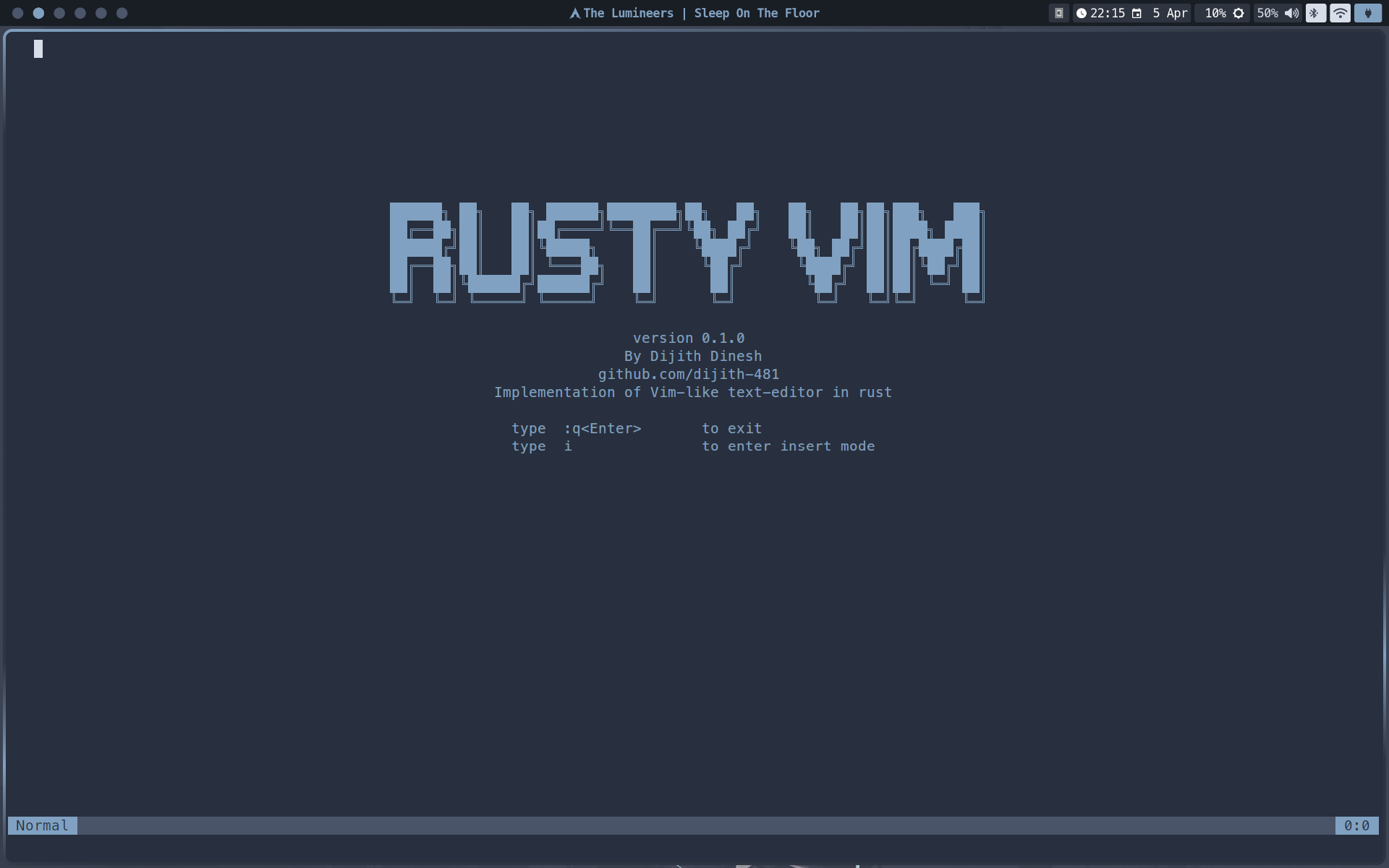 Rusty Vim screenshot 